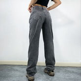 Pantalon large à coutures rétro droites et amples